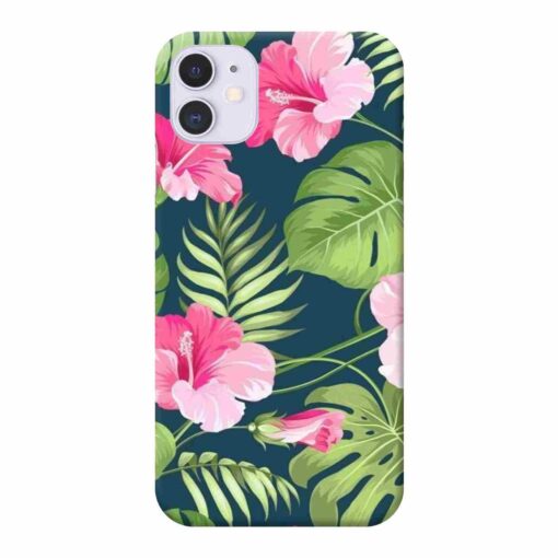 iPhone 11 Mobile Cover Tropical Leaf DE4