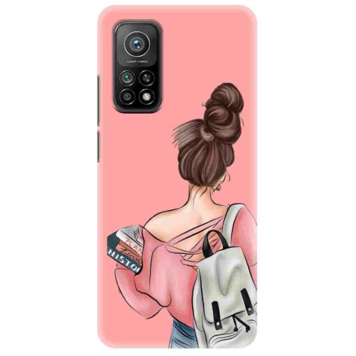 Mi 10T Mobile Cover College Girl