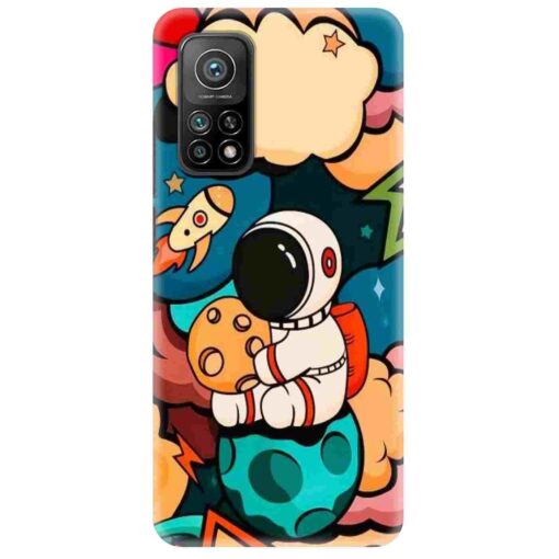 Mi 10T Mobile Cover Space Character