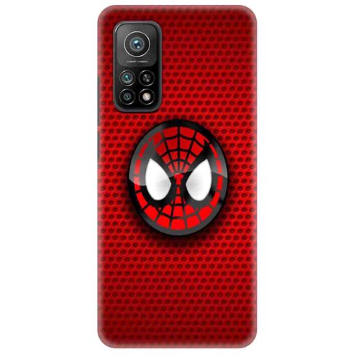 Mi 10T Mobile Cover Spiderman Mask Back Cover