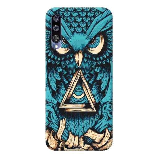 Mi A3 Mobile Cover Blue Almighty Owl