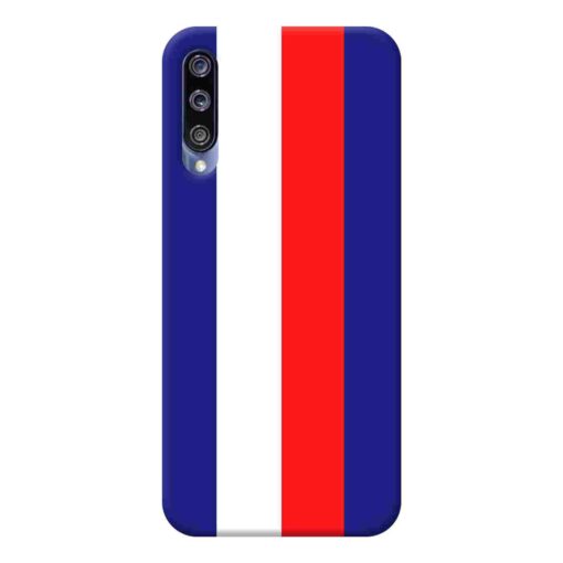 Mi A3 Mobile Cover Blue Red Straight Line