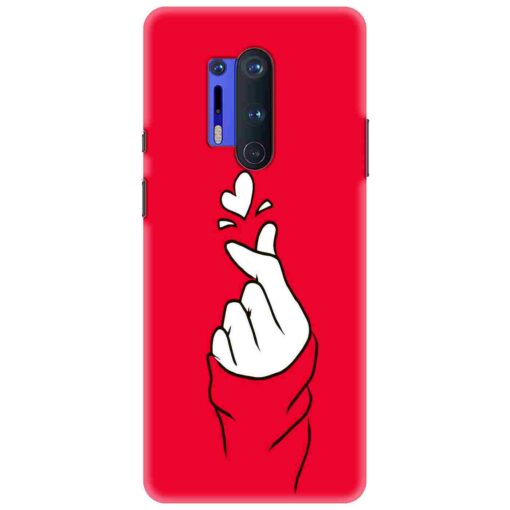 Oneplus 8 Pro Mobile Cover BTS Red Hand