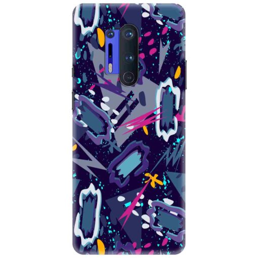 Oneplus 8 Pro Mobile Cover Blue Abstract