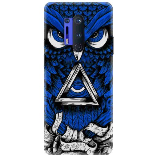 Oneplus 8 Pro Mobile Cover Blue Owl