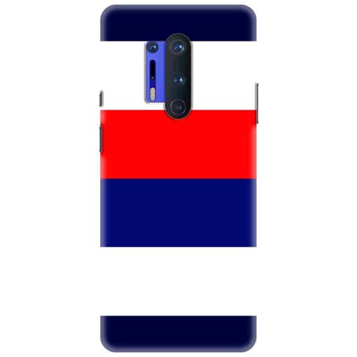 Oneplus 8 Pro Mobile Cover Blue Red Horizontal Line