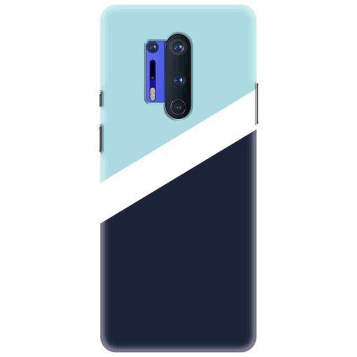 Oneplus 8 Pro Mobile Cover Blue Slanting Designer
