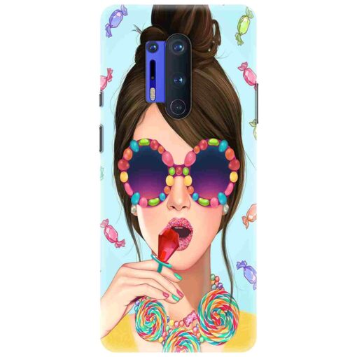 Oneplus 8 Pro Mobile Cover Girl With Lollipop