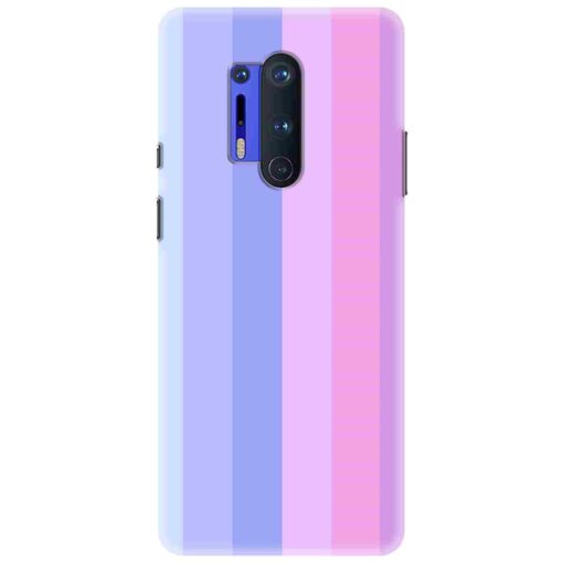 Oneplus 8 Pro Mobile Cover Light Shade Straight Rainbow