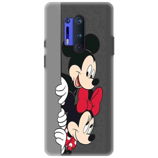 Oneplus 8 Pro Mobile Cover Minnie and Mickey Mouse