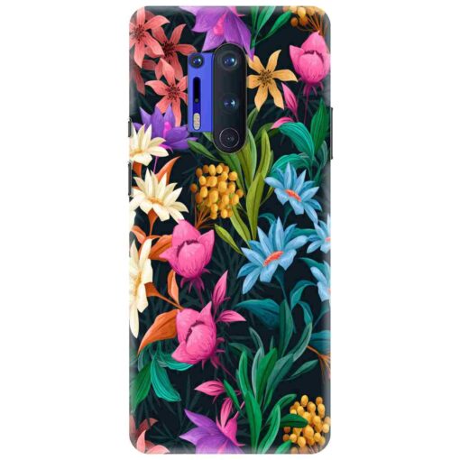 Oneplus 8 Pro Mobile Cover Multicolor Floral