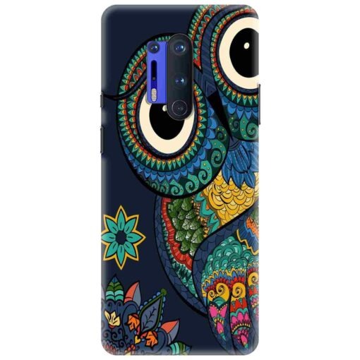 Oneplus 8 Pro Mobile Cover Multicolor Owl