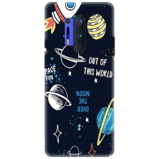 Oneplus 8 Pro Mobile Cover Space Fun Doodle