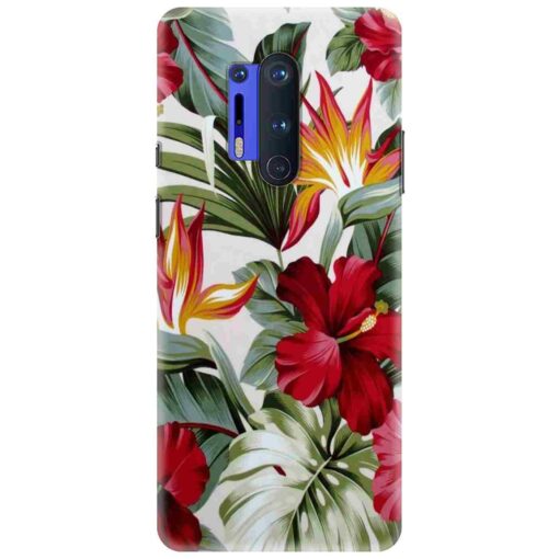 Oneplus 8 Pro Mobile Cover Tropical Floral DE5