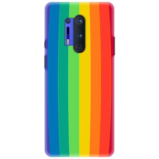 Oneplus 8 Pro Mobile Cover Vertical Rainbow