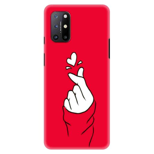 Oneplus 9r Mobile Cover BTS Red Hand