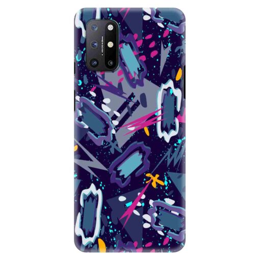 Oneplus 9r Mobile Cover Blue Abstract