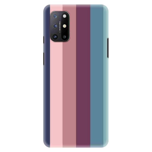 Oneplus 9r Mobile Cover Dark Shade Straight Rainbow