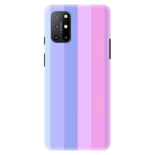 Oneplus 9r Mobile Cover Light Shade Straight Rainbow