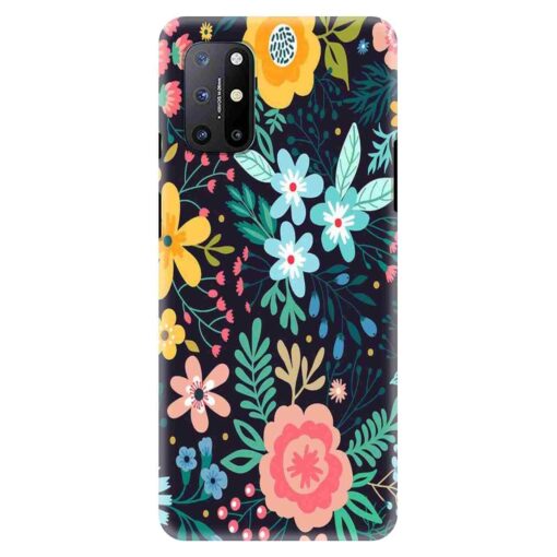 Oneplus 9r Mobile Cover Multicolor Design Floral FLOA