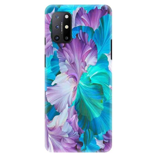 Oneplus 9r Mobile Cover Purple Blue Floral FLOG