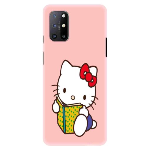 Oneplus 9r Mobile Cover Studying Cute Kitty
