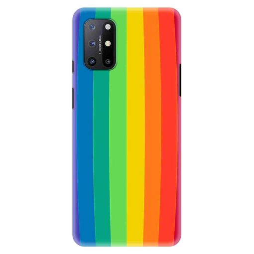 Oneplus 9r Mobile Cover Vertical Rainbow
