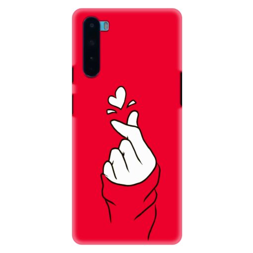 Oneplus Nord Mobile Cover BTS Red Hand