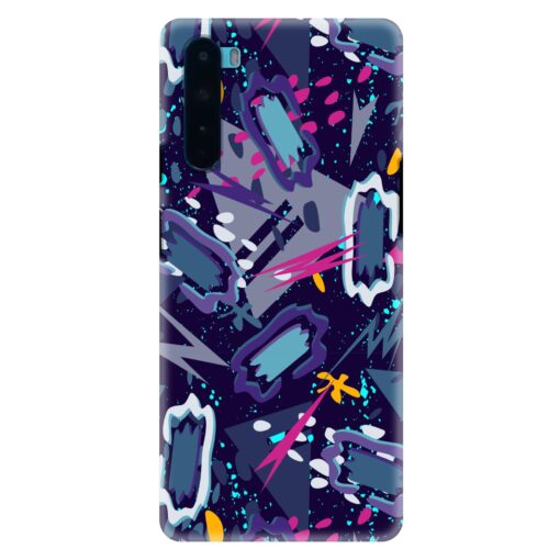 Oneplus Nord Mobile Cover Blue Abstract