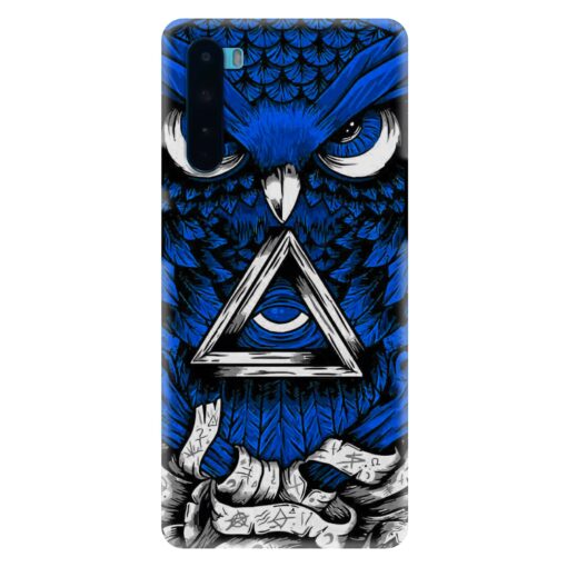 Oneplus Nord Mobile Cover Blue Owl