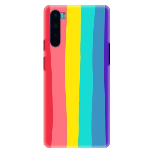 Oneplus Nord Mobile Cover Bright Rainbow