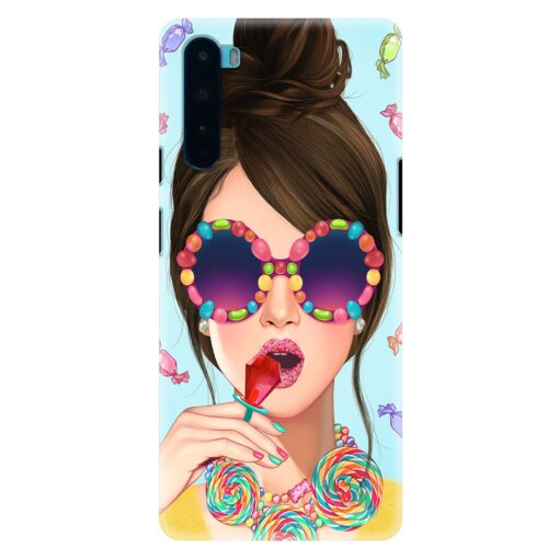 Oneplus Nord Mobile Cover Girl With Lollipop