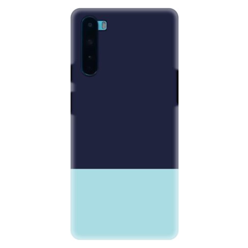 Oneplus Nord Mobile Cover Light Blue and Prussian Formal