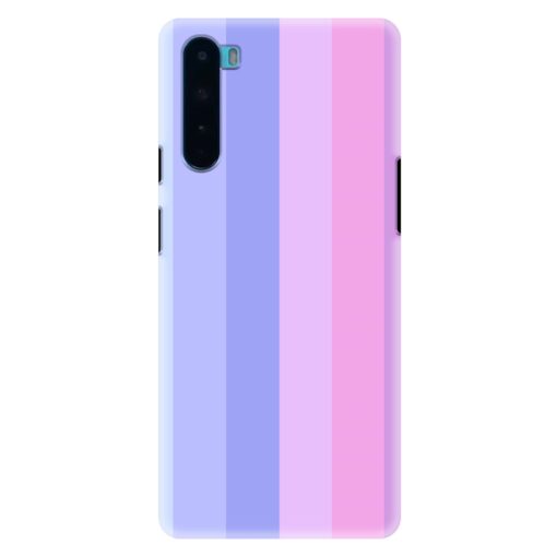 Oneplus Nord Mobile Cover Light Shade Straight Rainbow