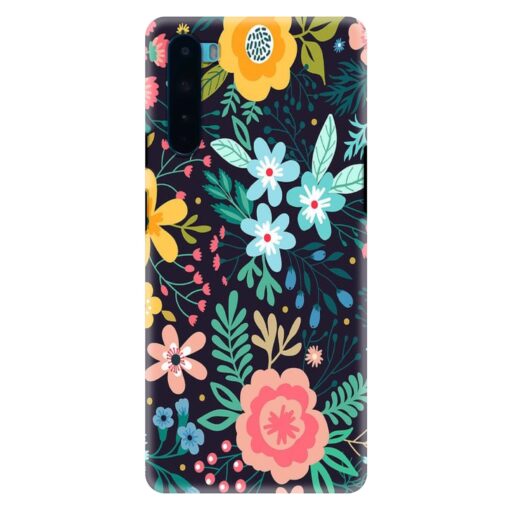 Oneplus Nord Mobile Cover Multicolor Design Floral FLOA