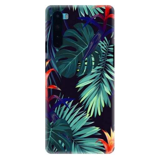 Oneplus Nord Mobile Cover Multicolor Leaf FLOC