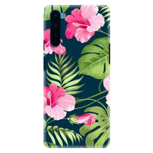 Oneplus Nord Mobile Cover Tropical Leaf DE4