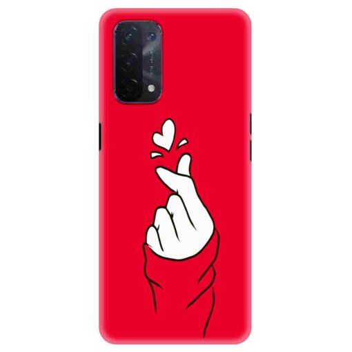 Oppo A54 Mobile Cover BTS Red Hand