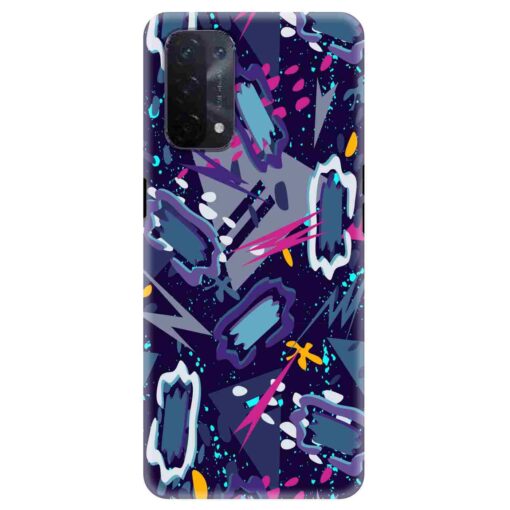 Oppo A54 Mobile Cover Blue Abstract