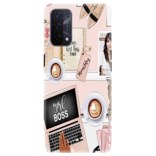 Oppo A54 Mobile Cover Boss Girl Mobile Cover