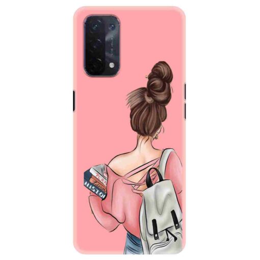 Oppo A54 Mobile Cover College Girl