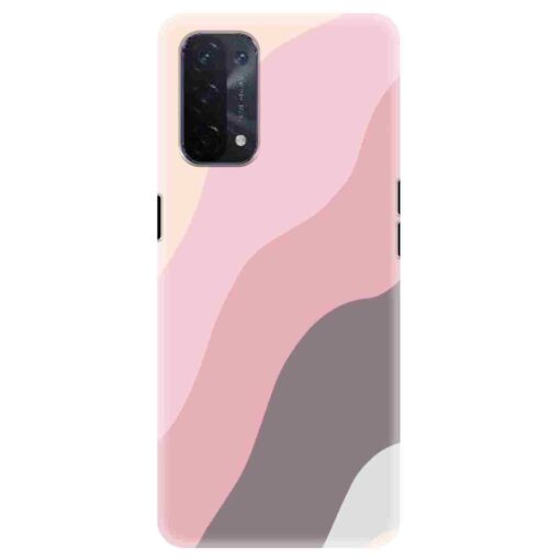 Oppo A54 Mobile Cover Colorful Curvy Line