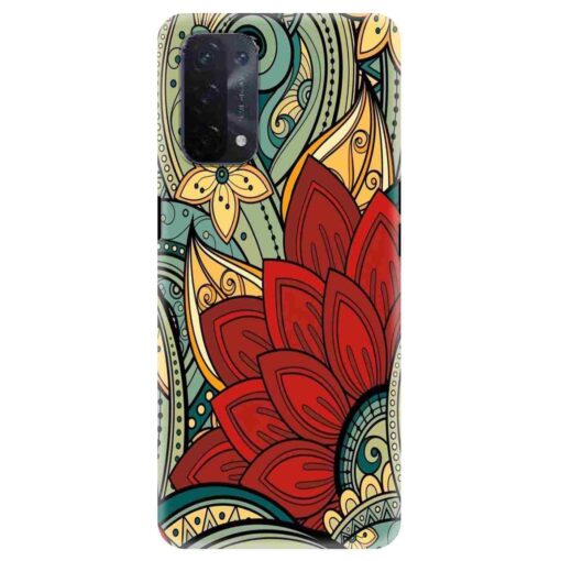 Oppo A54 Mobile Cover Floral Design FLOD