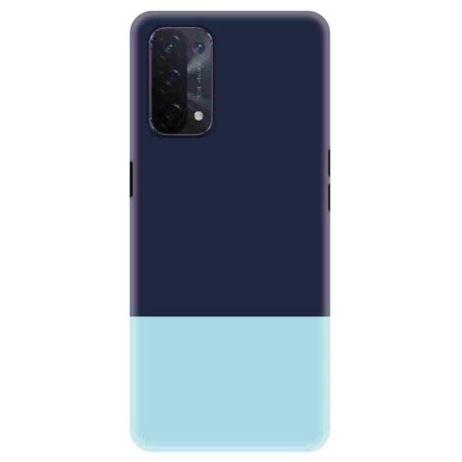 Oppo A54 Mobile Cover Light Blue and Prussian Formal