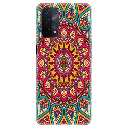 Oppo A54 Mobile Cover Mandala Design Art FLOG