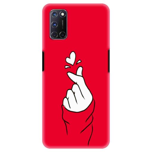 Oppo A72 Mobile Cover BTS Red Hand