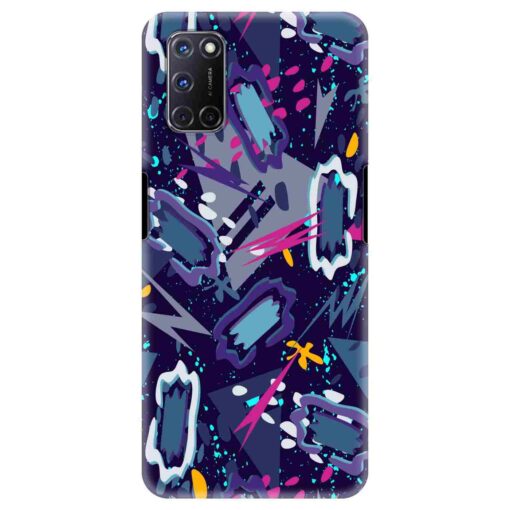 Oppo A72 Mobile Cover Blue Abstract