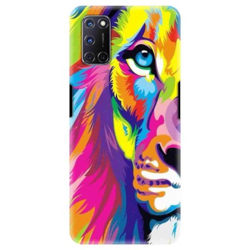 Oppo A72 Mobile Cover Multicolor Lion