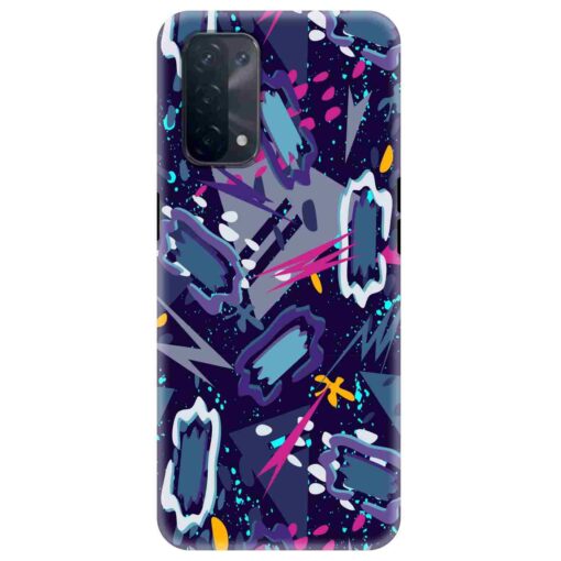 Oppo A74 Mobile Cover Blue Abstract