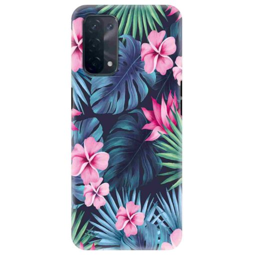 Oppo A74 Mobile Cover Leafy Floral